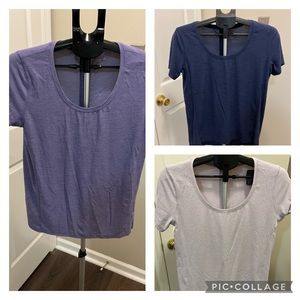 Old Navy Go-Dry Tie-Bach Scoop Neck Workout Tees